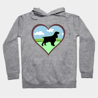 Irish Setter Lover Valentine Heart Hoodie